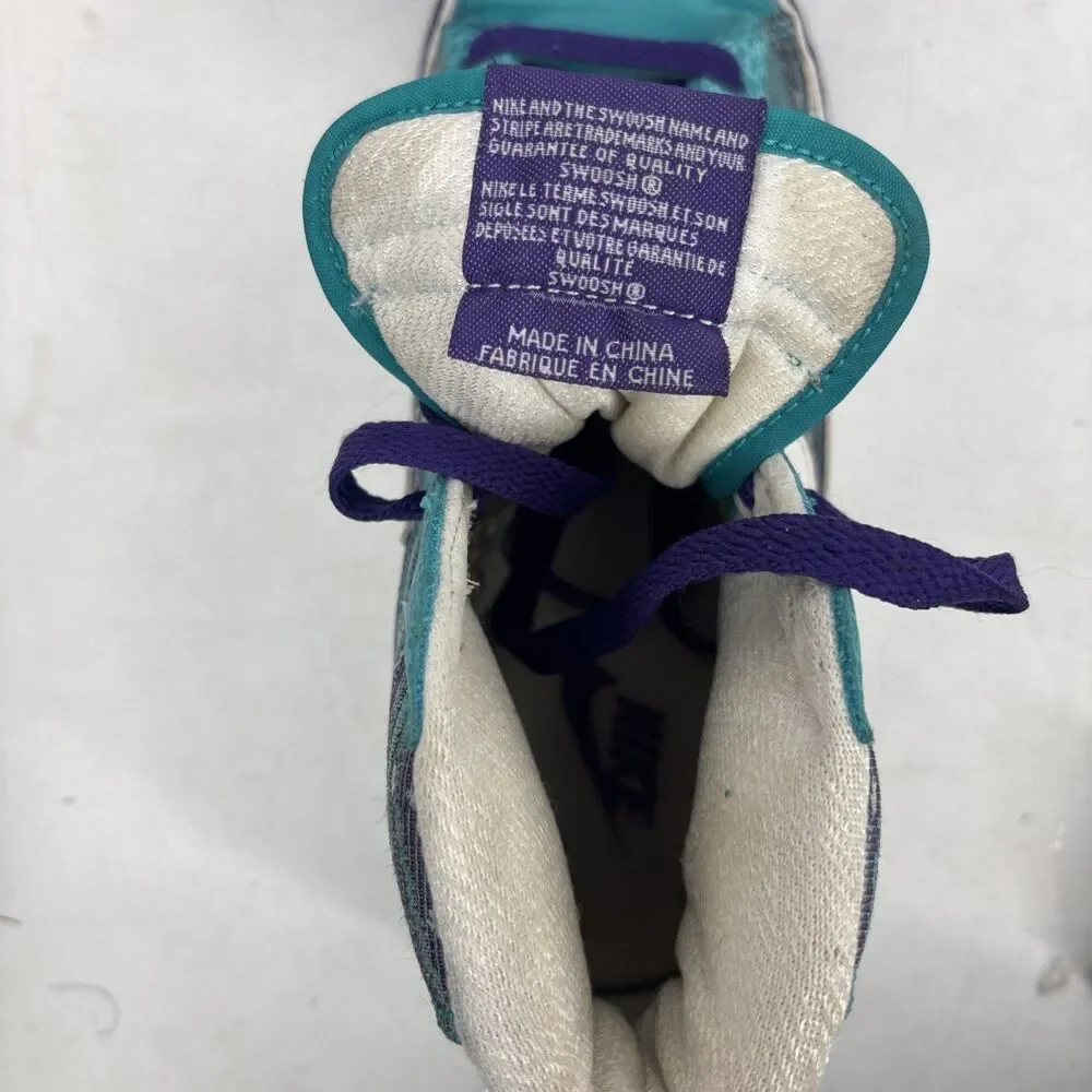 Nike Blazer High Tops Retro Charlotte Hornets Colors Womens Size 7.5 317808-311